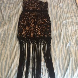 Black and Nude Color Dress